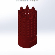 flash hider airsoft 14ccw game m4 compensator 14mm ccw 3d print model - Mito3D