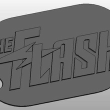 flash-Schlüsselbund Kunst Anzeichen logos tv flash Serie logo keychain 3d print model - Mito3D