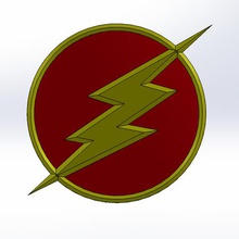 flash logo gadget movie series 3d print model - Mito3D
