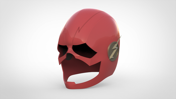 destello máscara v2 cosplay máscara destello 3d print model - Mito3D