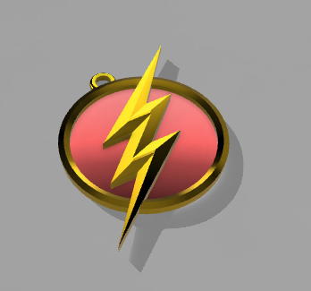 flash medal dc comics super hero 3D print model - Mito3D