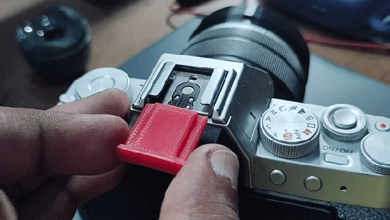 destello almohadilla protector Fujifilm cámara x series 3d print model - Mito3D
