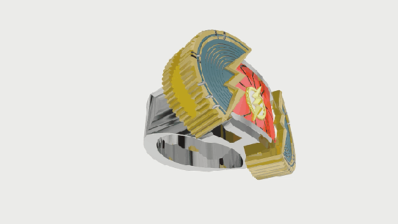 destello anillo corredizo aro película Esdras molinero barry Allen dc 3d print model - Mito3D