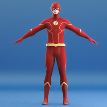 flash season 7 suit low-poly 3d print model - Mito3D