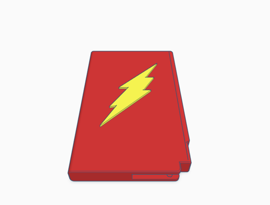 flash wallet superhero logo card credit marvel avengers money speed 3d print model - Mito3D