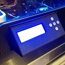 flashforge creator pro slanted lcd panel tool 3d printer parts mount holder bezel 3d print model - Mito3D