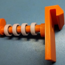 flashforge creator pro super duper spool hanger tool 3d printer parts holder filament bearings 3d print model - Mito3D