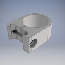 torcia elettrica montare 20 mm rotaia airsoft picatinny tessitore 3d print model - Mito3D