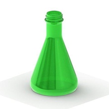 flask soda bottle threads home containers threaded cap 3d print model - Mito3D