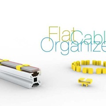 Flachbild-Kabel-organizer tool 3d Drucker Zubehör flache Kabel Kabel-Halter Kabel-organizer 3d print model - Mito3D