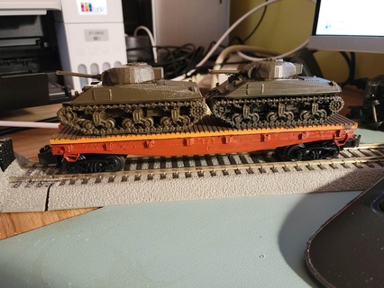 düz araba ölçek model tren demiryolu 1 87 64 ho 3d print model - Mito3D