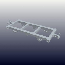 flat chassis oo9 3d print model - Mito3D