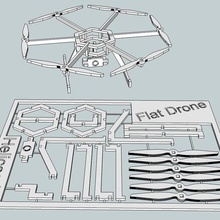 flat-Drohne Spiel montieren business - Karte Kredit hexacopter pack klein snap besuchen Spielzeug, Spiel-Zubehör 3d print model - Mito3D