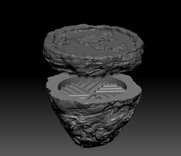 düz Dünya öğütücü Sanat dünya Gleason komplo Evren harita topoloji tierra kozmoloji picador kaynama Sigara içmek 3d print model - Mito3D
