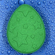 flat easter egg bath bomb mold-commercial license mold mould shampoo bar 3d print model - Mito3D