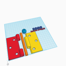 flat dobradiça a casa ferramenta porta 3d print model - Mito3D