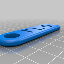 flat key chain customized accessories 3d print model - Mito3D