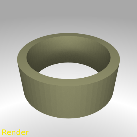 plana anillo de tamaño 7 la joyería gadget fácil rápido 3D print model - Mito3D
