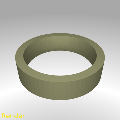 flat ring thin size 7 jewelry gadget easy fast 3D print model - Mito3D