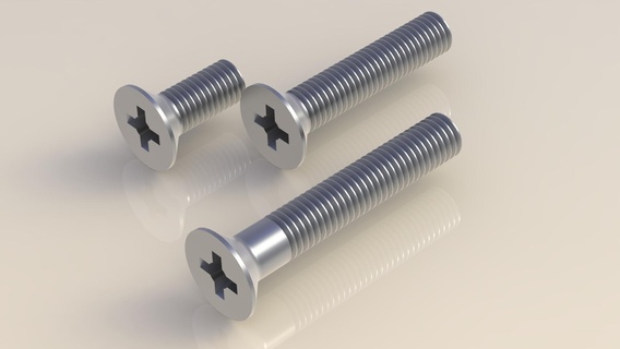 flat screw din en iso 7046-1 - m3 30 avellan countersunk countersinking 3d print model - Mito3D