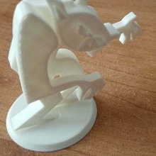 plano hombre lobo escultura esculturas juguete 3d print model - Mito3D