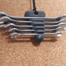 flat wrench holder tool flat-strip key storage 3d print model - Mito3D