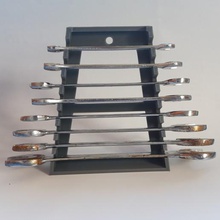 flat wrench tool holder arrangement storage key flat-strip 3d print model - Mito3D