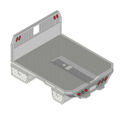 pianale corpo 1 24 scala pickup corto versione raccogliere camion 3d stampa meccanico servizio attrezzo utensili box auto officina modello 3d print model - Mito3D