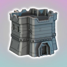 línea plana ciudad batalla recinto 3d print model - Mito3D