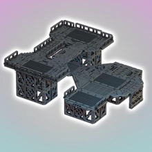 línea plana ciudad modular portal 3d print model - Mito3D