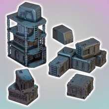 flatline city slum stack habs 3d print model - Mito3D