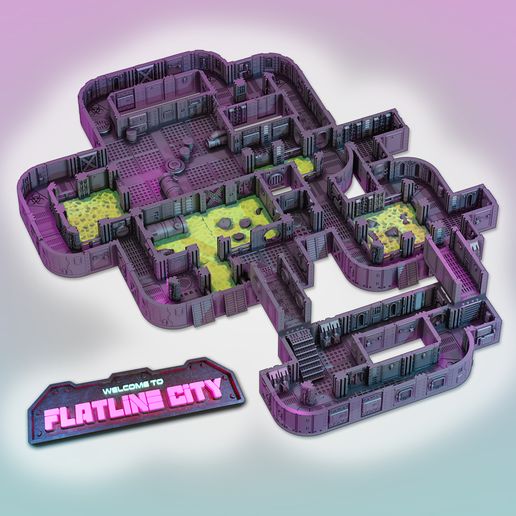 flatline city underground tunnels sewers 3D print model - Mito3D