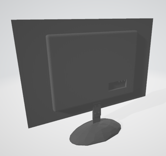 pantalla plana tv muñecas casa 3d print model - Mito3D