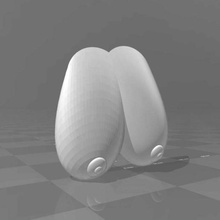 aplatir la courbe 2 art sculptures 3d print model - Mito3D