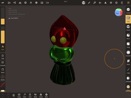 flatwoods monster Art cryptid toy statue art 3d print model - Mito3D
