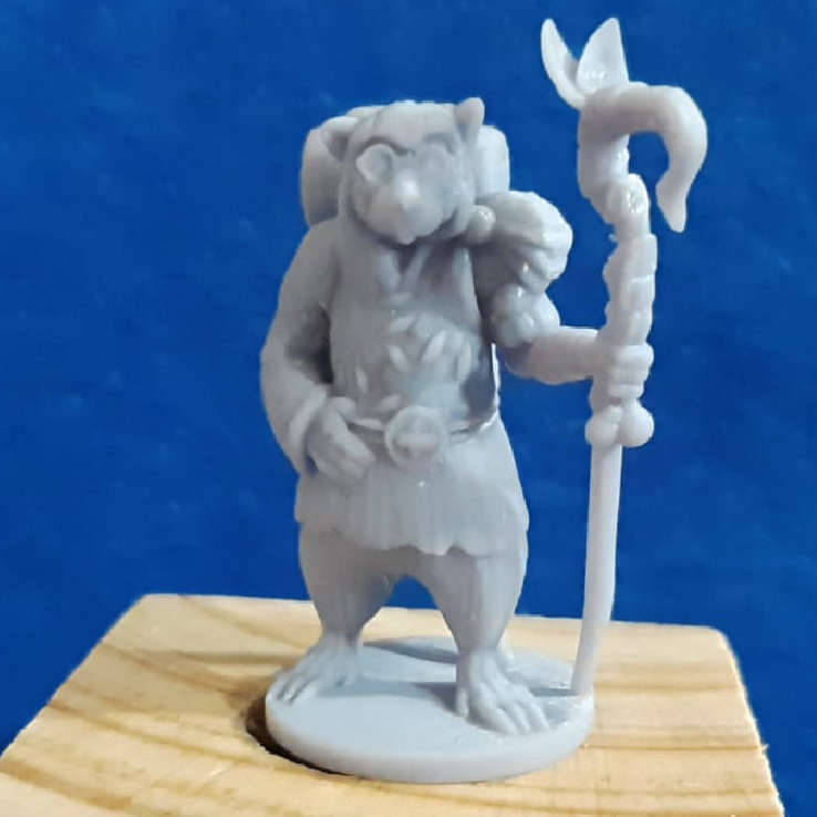 pulga mestre conseqüência miniatura rato 3D print model - Mito3D