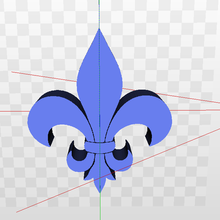 flor lis santos símbolo fluer 3d print model - Mito3D