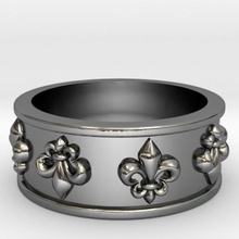 fleur-ring Schmuck 3d print model - Mito3D