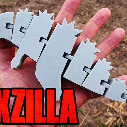 flex zilla rg1 flexionar flexi flexible flexzilla Godzilla ral juguete 3D print model - Mito3D
