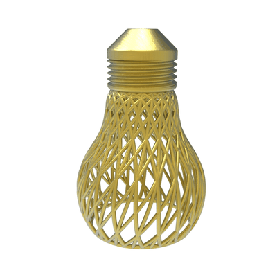 flex light bulb home home decor office lamp vase 3d print model - Mito3D