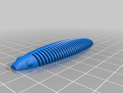 flex worm 3d printing 3d print model - Mito3D