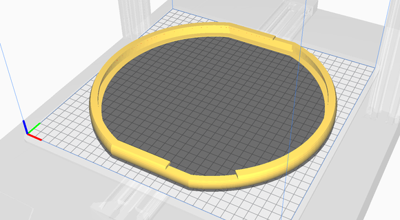 flexbump equinoccio 28 cm pino minelab detección 3d print model - Mito3D