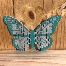 flexi butterfly articolato farfalla Stampa posto gadget animale giocattolo agitarsi decorazione arredamento giocattoli farfalle print in place flessibile divertimento animali soddisfacente 3d print model - Mito3D