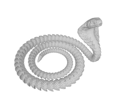 flexi cobra Schlange Kobra Spielzeug cool 3d print model - Mito3D