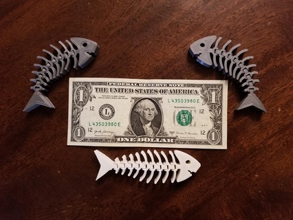 flexi fish menor articulado pez criatura pasatiempo 3d print model - Mito3D