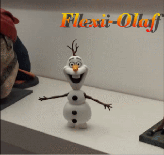 flexi - olaf frozen walt disney toy decoration christmas holiday 3d print model - Mito3D