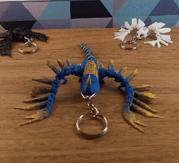 flexi - stormfly storm train dragon keychain 3d print model - Mito3D