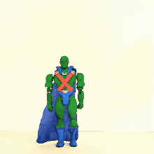 flexi açao figura interpretação marciano detetive justiça liga 1 6 brinquedo flexível flex arte histórias quadrinhos dc Warner filme Liga Justiça verde 3d print model - Mito3D