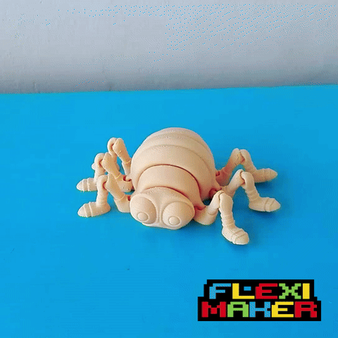flexi Tiere Spinne print place 3D print model - Mito3D