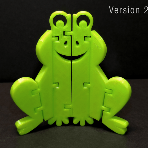flexi articolato rana gioco animali animale 3D print model - Mito3D